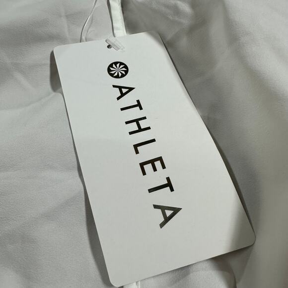 Athleta Women's Mesh Racer Run Short Bright White Women's Size 3X NWT STAIN - Picture 14 of 14